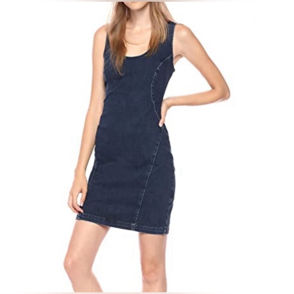 Guess Sofia Dark Blue Denim Mini Dress Size M